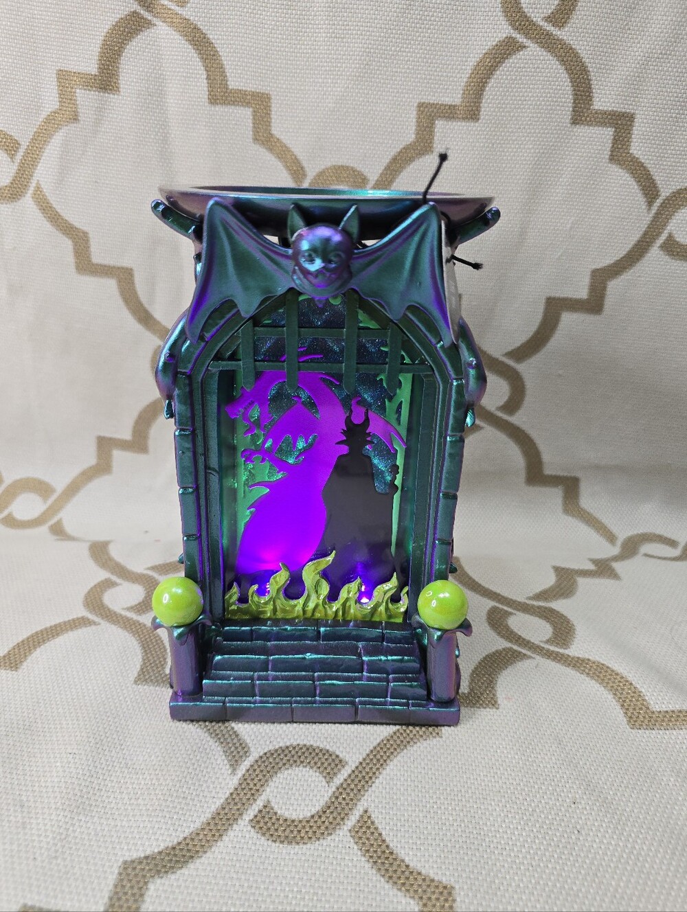 Bath & Body Works Disney Villains Maleficent 3-Wick Candle Holder Shadowbox New